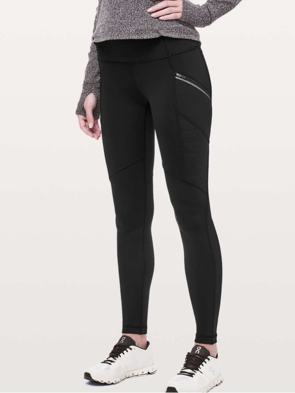 lululemon Toasty Tech Tight II Size 10 in Black
